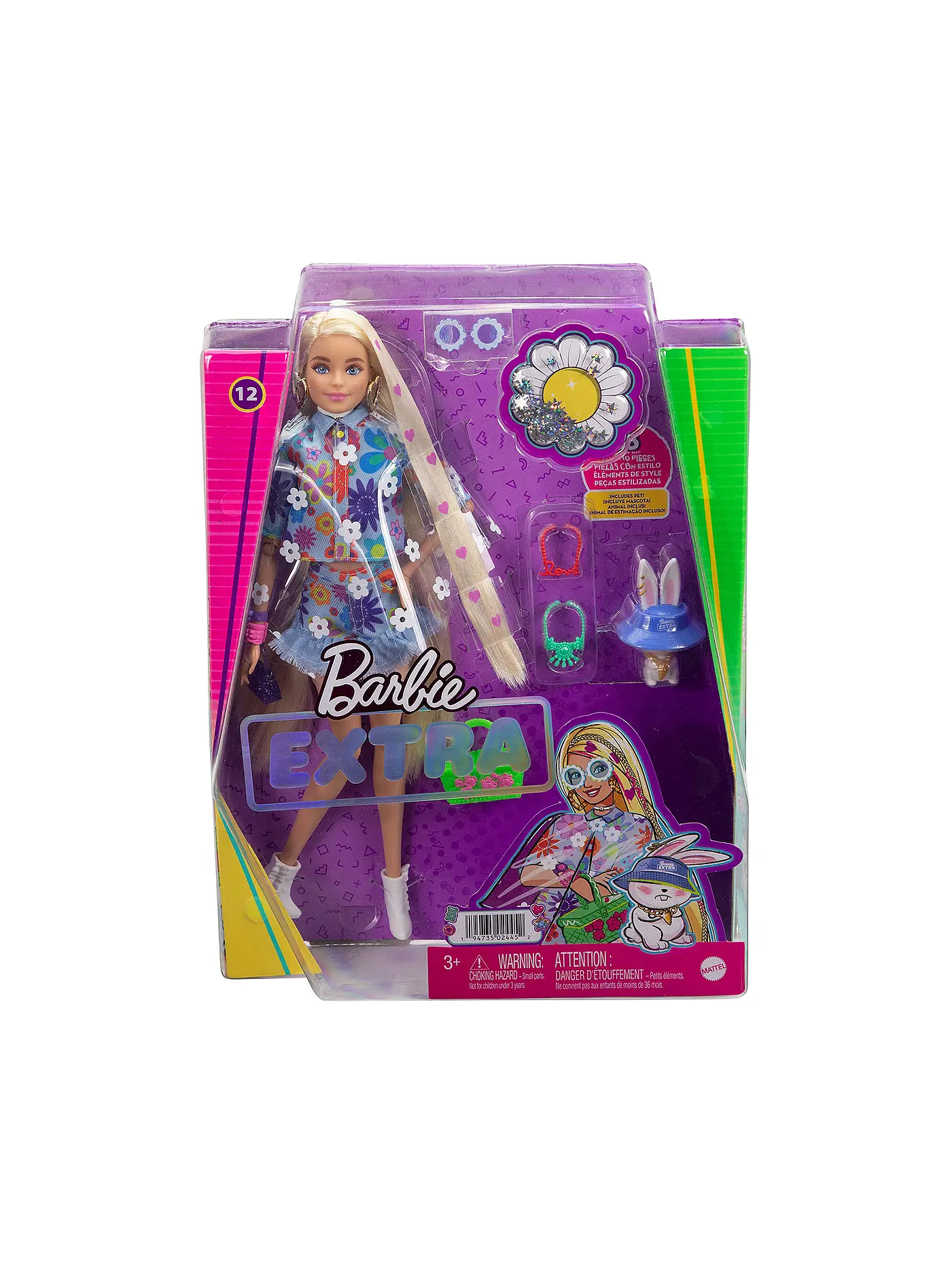 MATTEL | Barbie Extra Puppe Flower Power | 